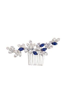 3/$20 NWT | Blue Clear Rhinestone Crystal Statement Hair Comb Wedding Bridal